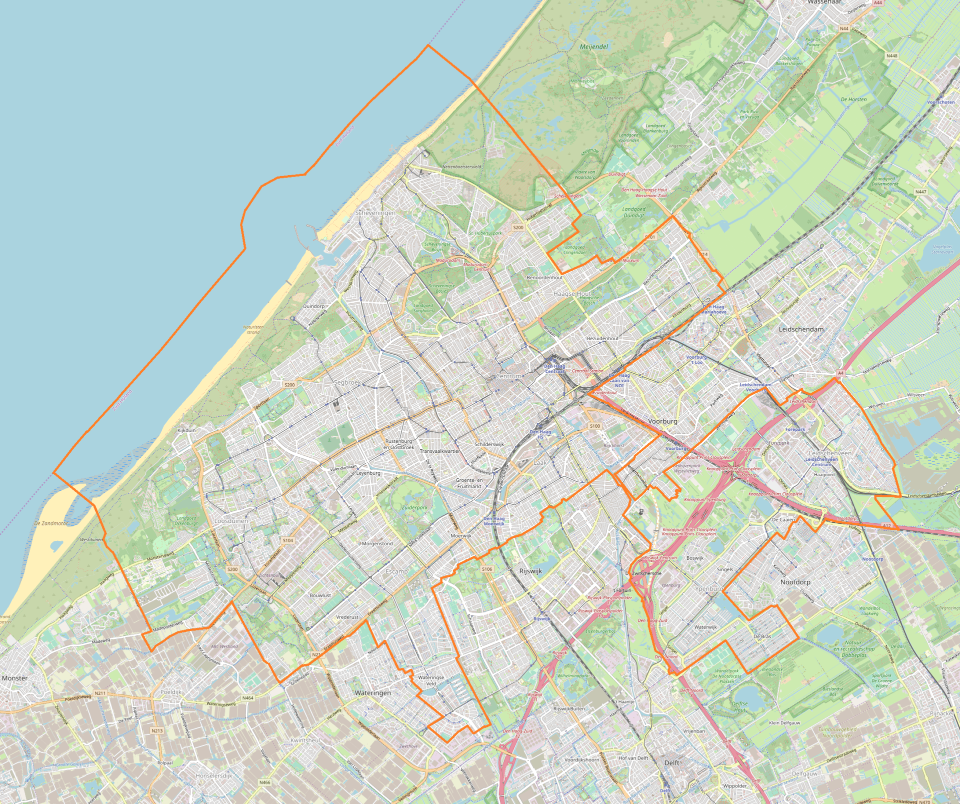 Den_Haag_location_map